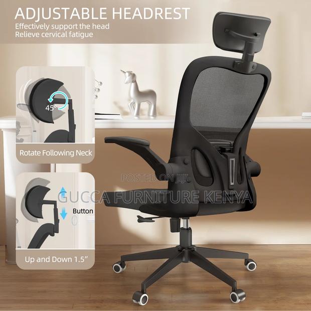 Mesh Executive Chair With Adjustable Armrest - thumbnail 10