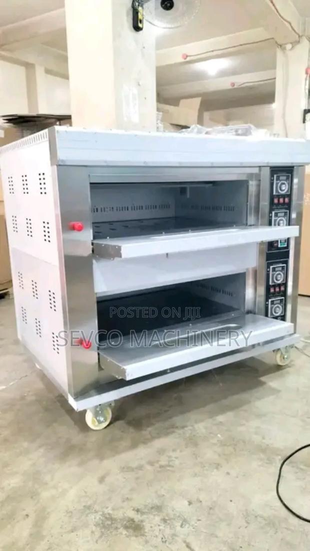 Heavy Duty 2 Deck 4 Tray Industrial Oven - thumbnail 2