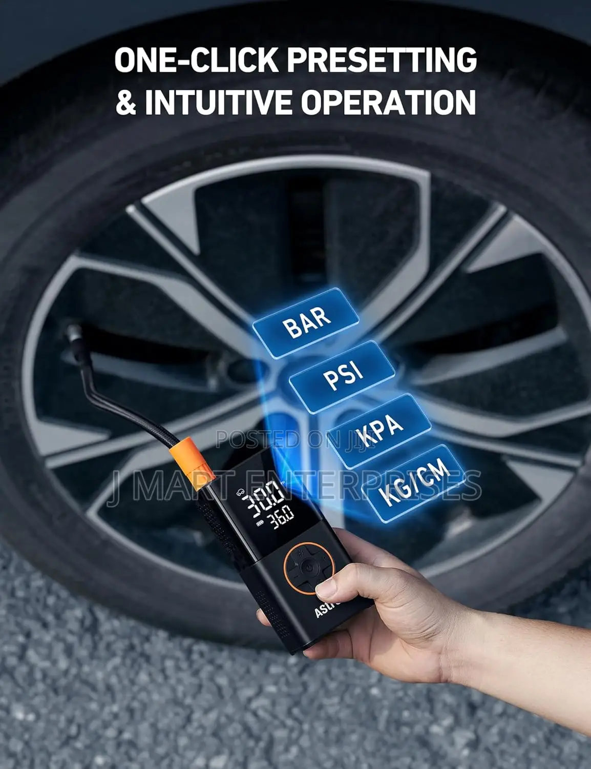 Tire Inflator Portable Air Compressor Cordless