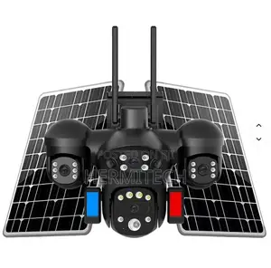 12mp 4 Lens 4 Screen Solar Powered Panels 4g Camera