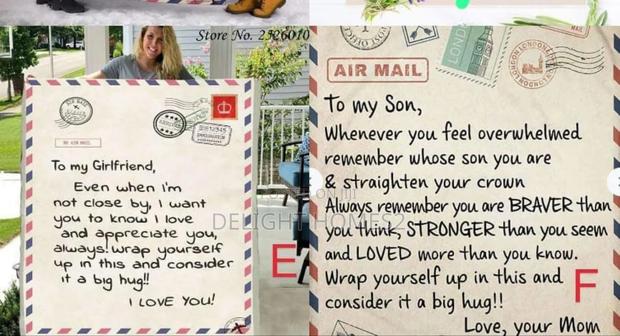 Express Letter Cossy Throw Blanket_ca - main view