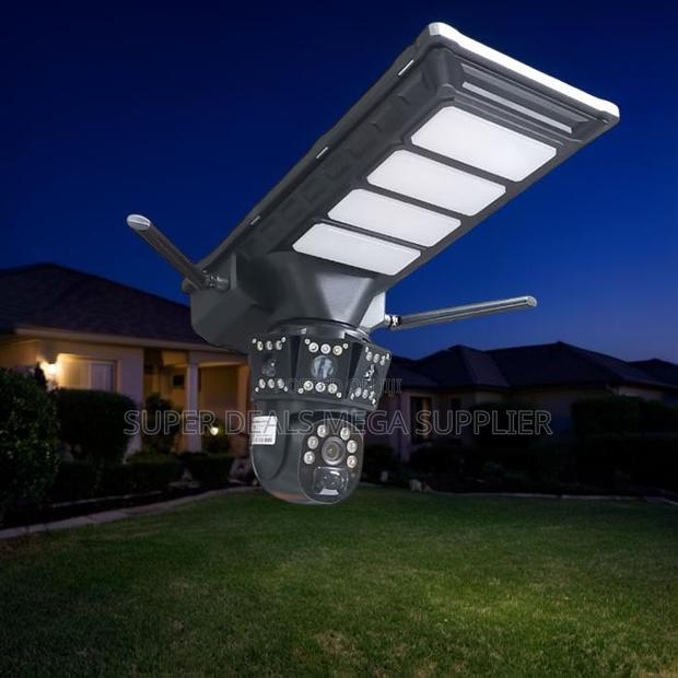 Easy to Install 12mp 4g PTZ Dual Lens Solar Camera Solar Street Light
