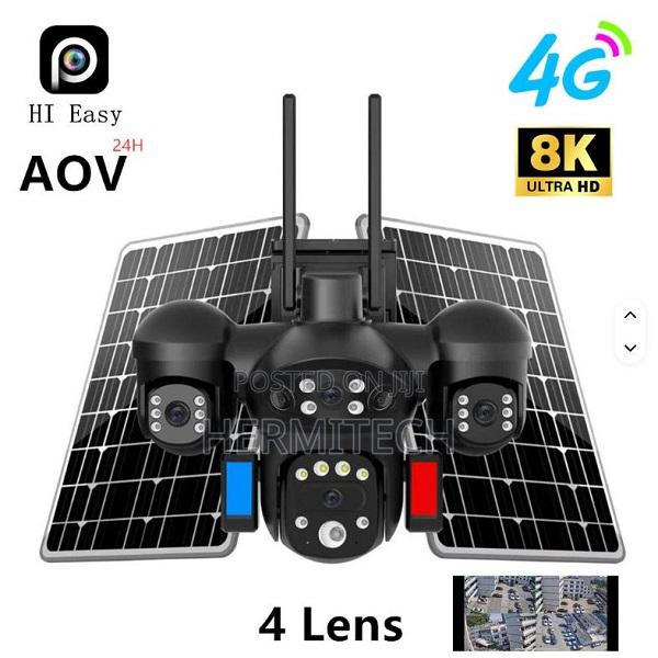 Aov Real 4lens 360 Camera Ip66 Wireless PTZ 4g Solar