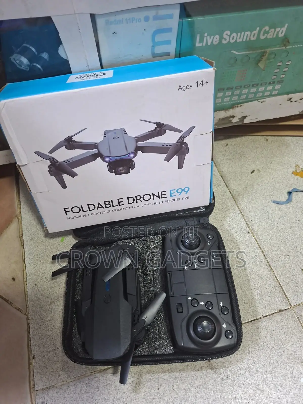 E99 Dual-Camera Foldable Drone 15–20 Min Flight Time