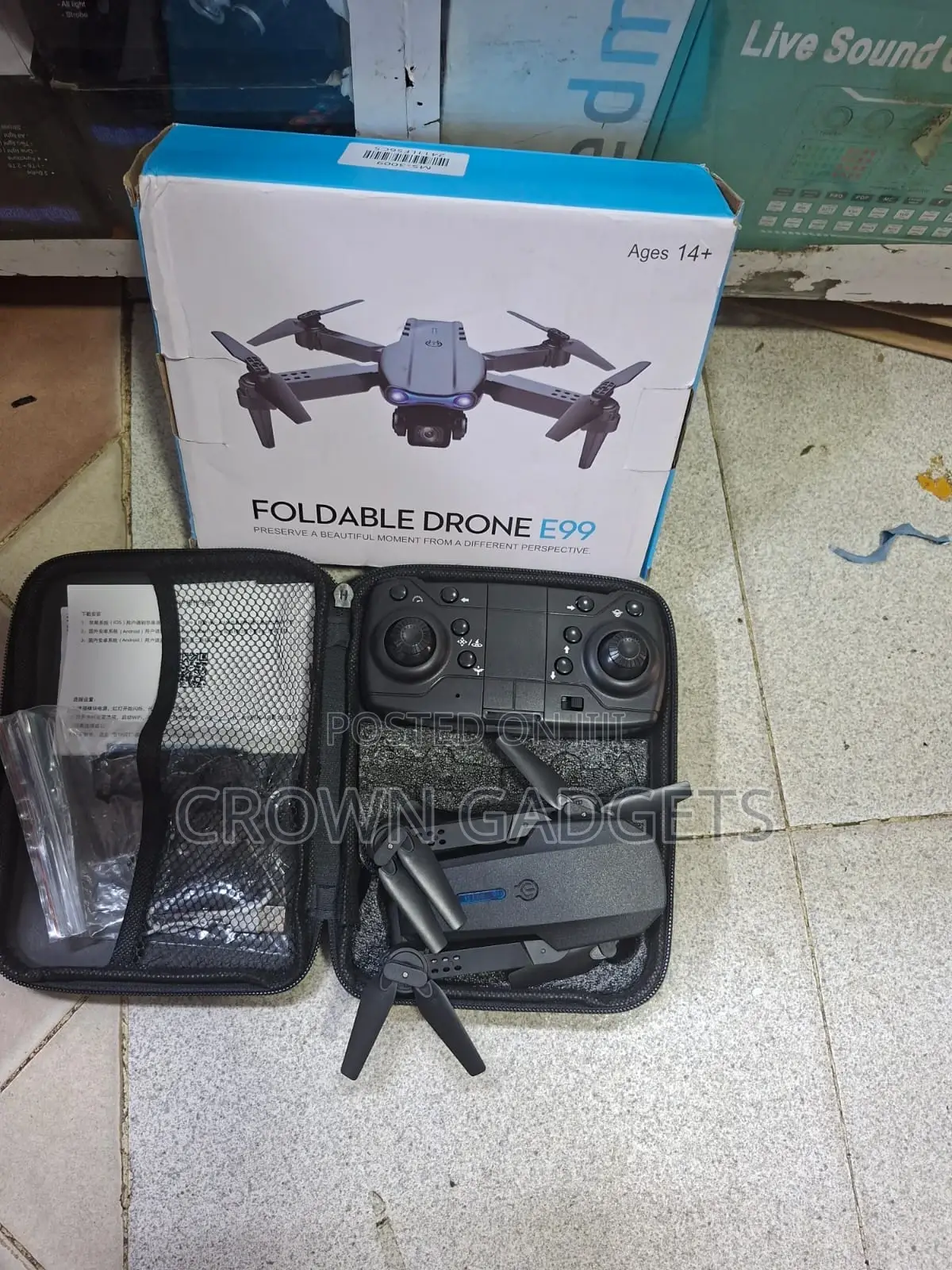 E99 Drone for Beginners – 360° Flips Portable Design