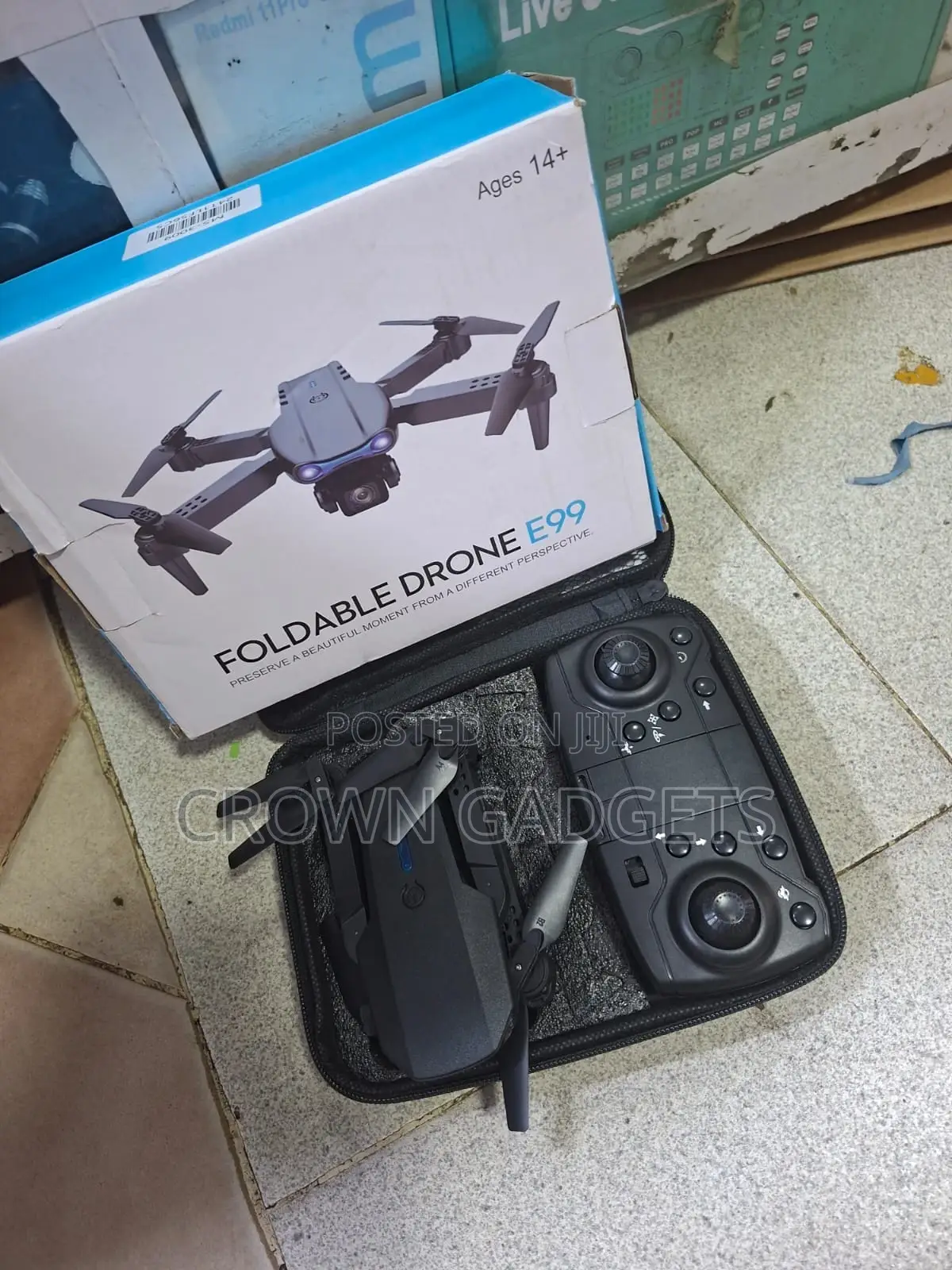 Portable E99 Drone With Obstacle Avoidance 2.4ghz Remote