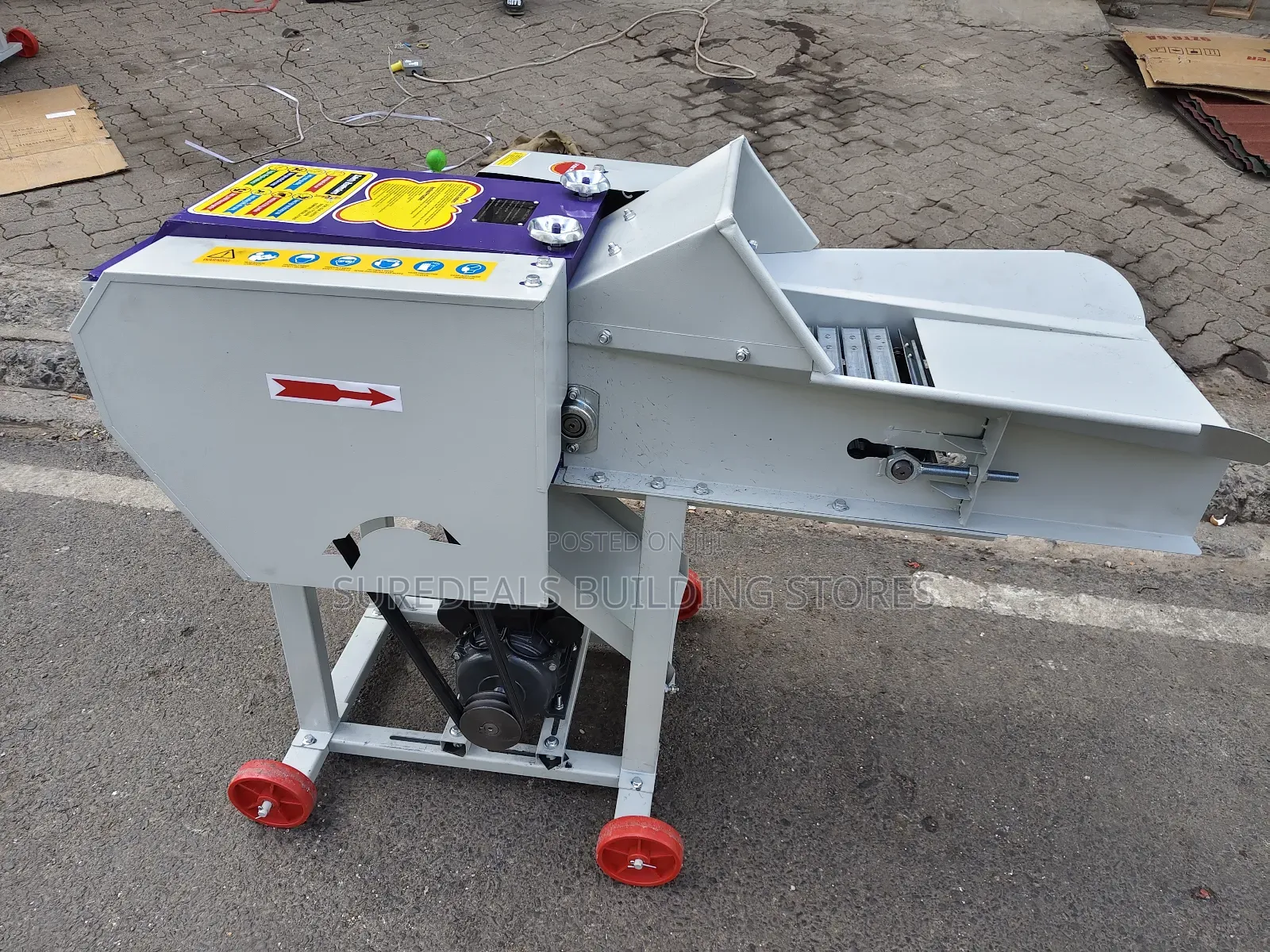600kg/ Hr High Speed Forage Chopper Machine  / Chaff Cutter
