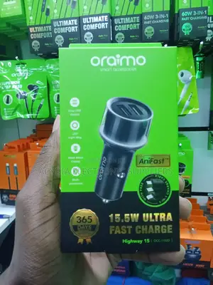 Oraimo High 15 15.5w Ultra Fast Charge Car Charger