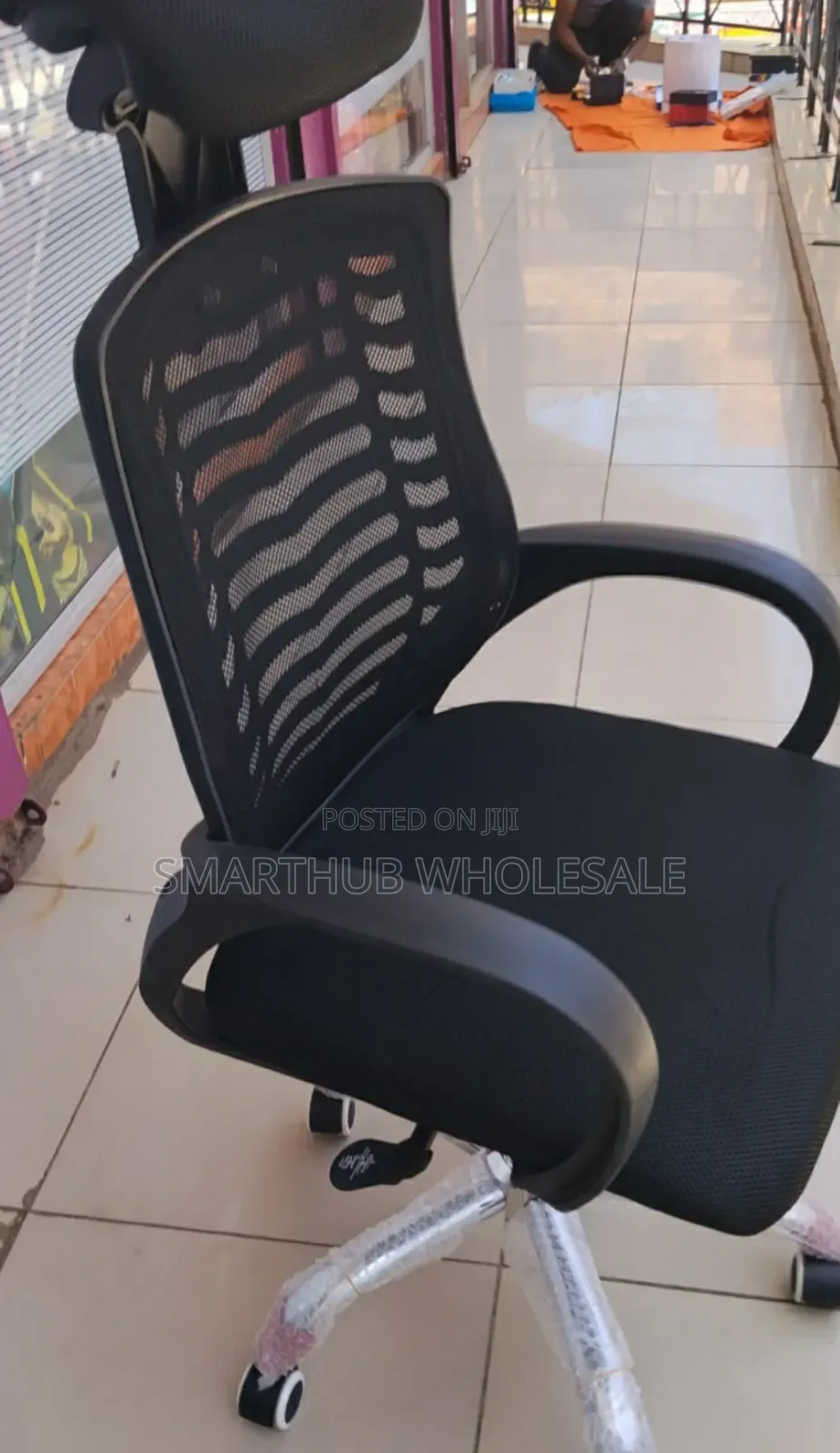 Secretarial Office Chair With Headrest