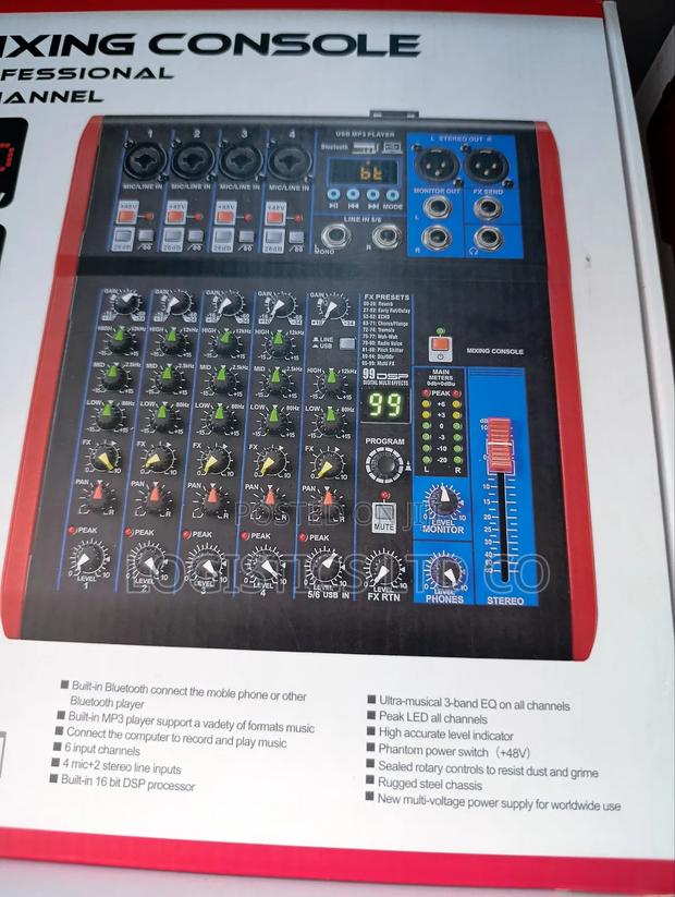 6-Channel Powered Mixer With Multi-Fx Processor and Usb - thumbnail 2