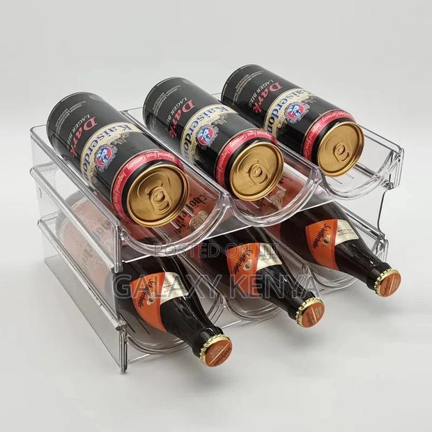 Triple Stackable Wine Bottle Rack Glass Holder / Bottle Holder