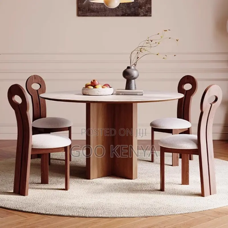Home Table; Modern Round Dining Table – Compact Design
