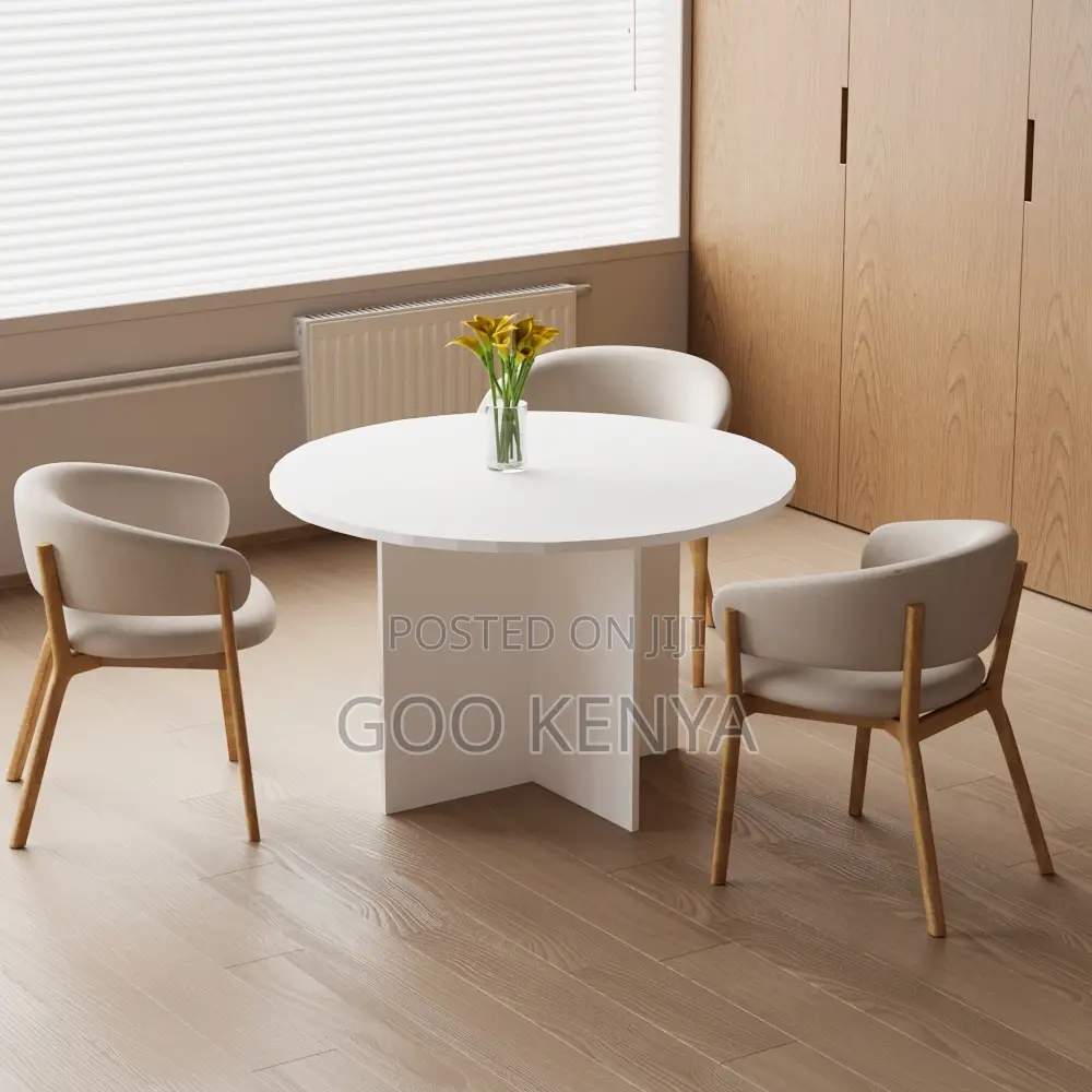 Home Table; Modern Round Dining Table – Compact Design