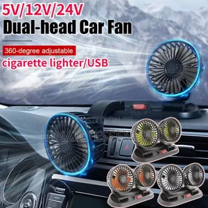 Dual Head 360° Car Fan 12v/24v - Powerful Cooling Nairobi