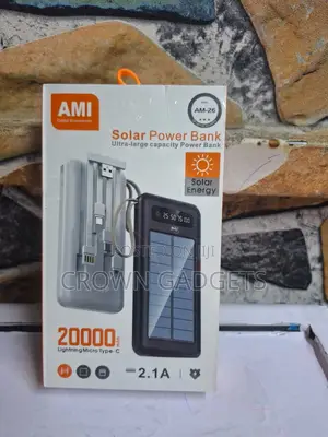 Ami Am-26 Eco-Friendly Solar Power Bank for Smartphones