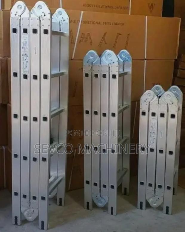 Heavy Duty 4×3 Aluminium Foldable Ladder - main view