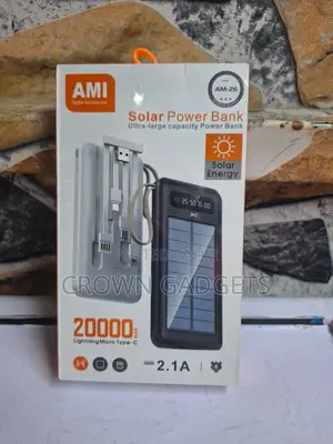 Ami Am-26 20000mah Solar Power Bank, Ami Am-26 Solar Power Bank