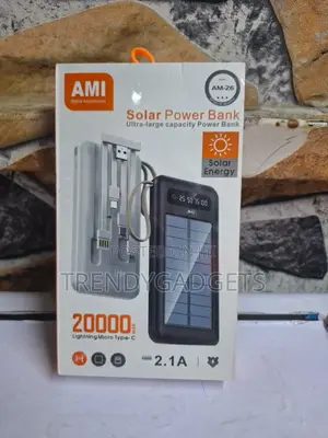 Ami Am-26 20000mah Solar Power Bank, Ami Am-26 Solar Power Bank