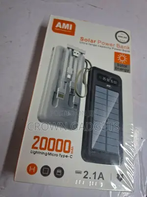 Ami Am-26 Portable Solar Charger With Led Battery Indicator