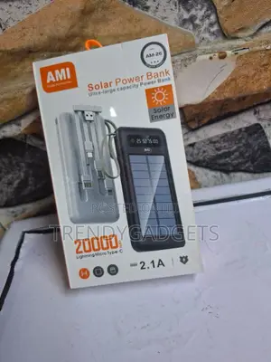 Ami Am-26 20000mah Eco-Friendly Solar Mobile Charger