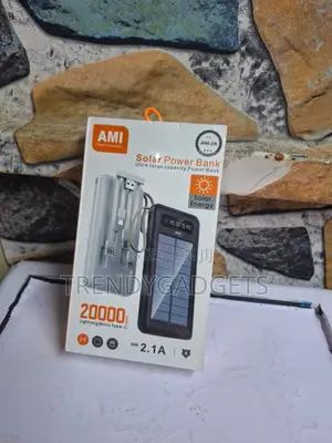 Ami Am-26 Solar Power Bank Type-C, Micro Usb Lightning