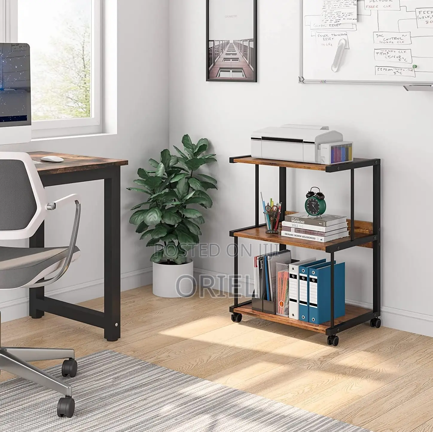 Office Book Cases; 3-Tier Multi-Purpose Storage Bookcase