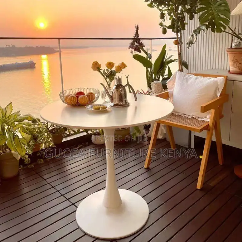 Round Luxury Marble Home Office Dining Table