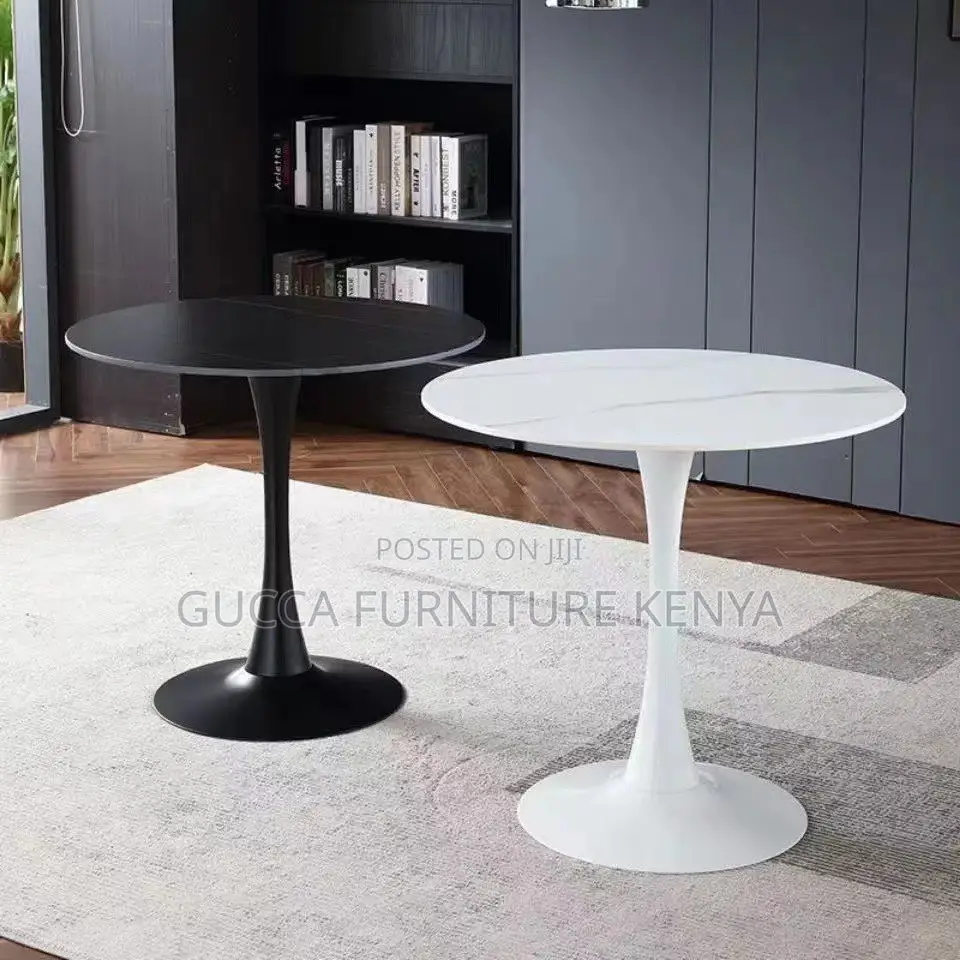 Round Luxury Marble Home Office Dining Table