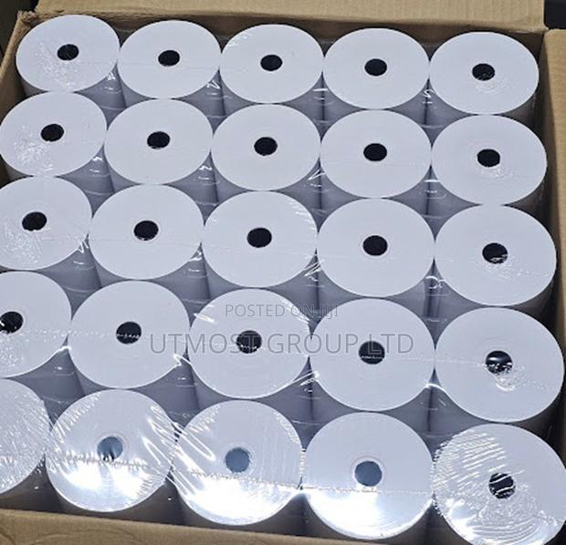 Super White Thermal Receipt Rolls 80x80 50 - main view