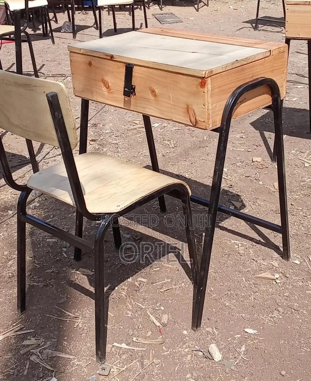 School Furniture; Classroom Learning Desk and Seat Set