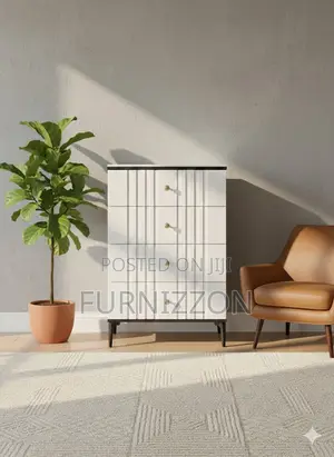 Strong Wooden 4 Drawer Chest for Home and Hotel Use