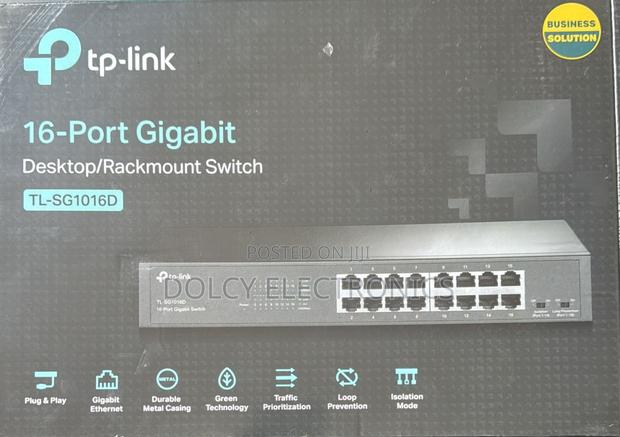 Tp-link 16-port Gigabit Tl-sg1016d Desktop/Rackmount Switch