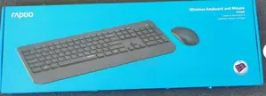 Rapoo Wireless Optical Mouse Keyboard, Black - X3500