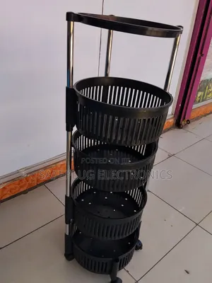 Fruit Display Rack - 4 Shelves for Home/Shop