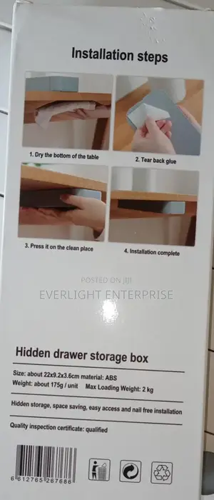Hidden Drawer Storage Box