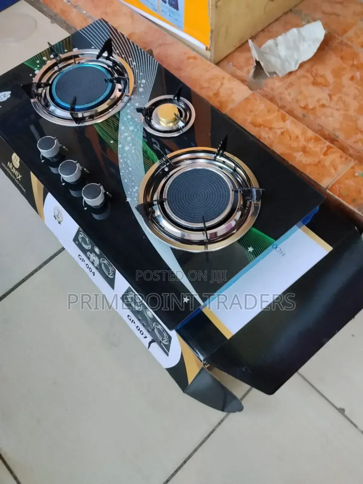 Gp-007 Nunix 3 Burner Infrared Glass Top