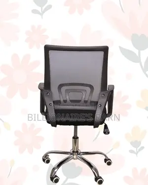 Secretarial Mesh Chair for Office •Workday Comfort, Lower-Back Support