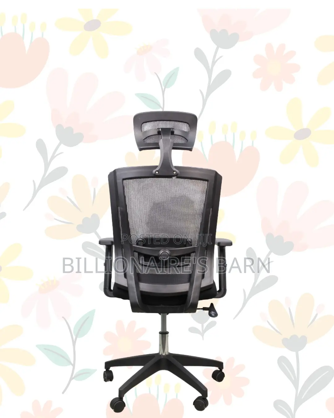 Black Ergonomic Office Chair — Smooth Movement, Zero Disruptions