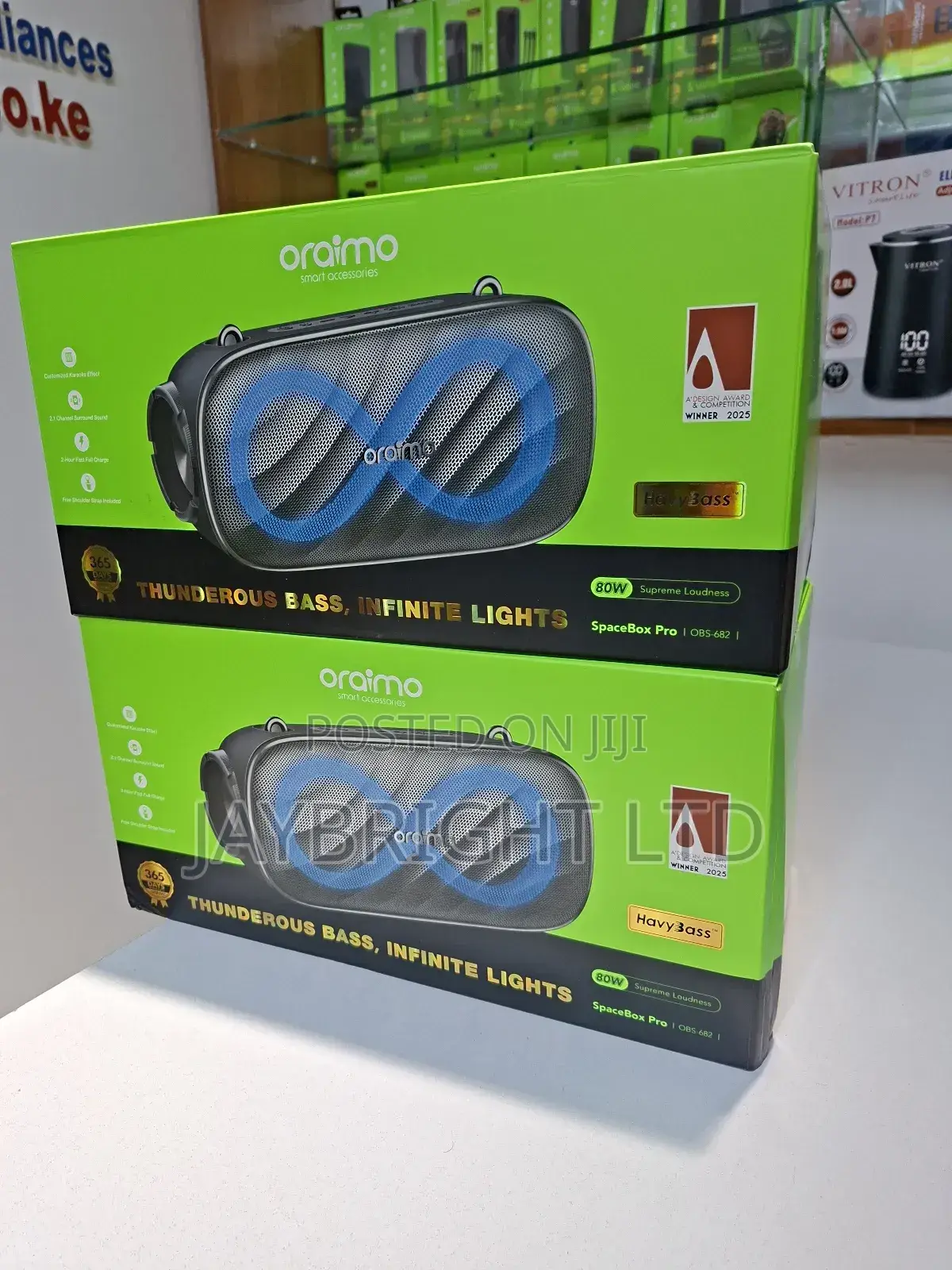 Oraimo Spacebox Pro 80w Karaoke-Support Wireless Speaker