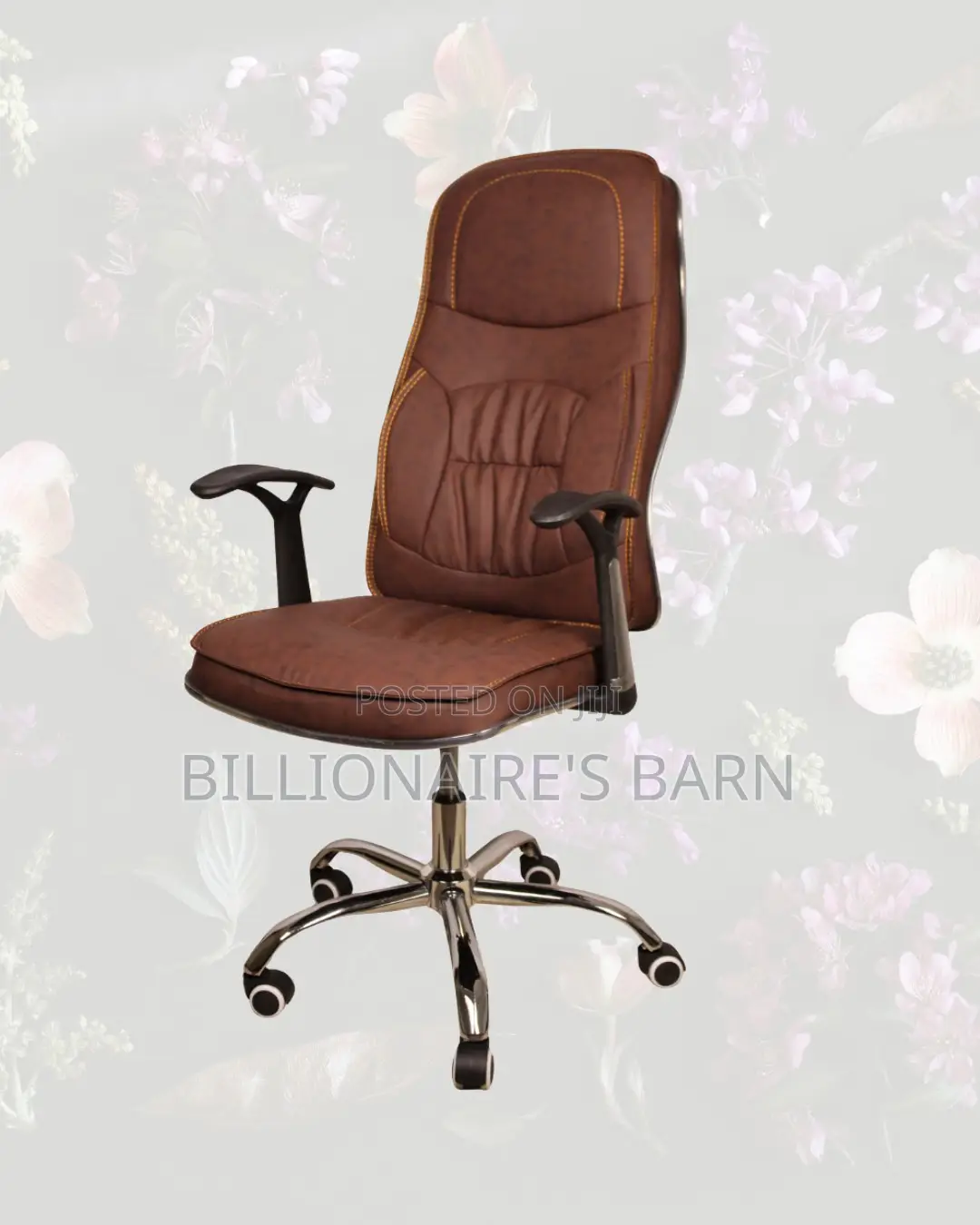 Executive Leather Chair• Comfort, Padded Arm Comfort