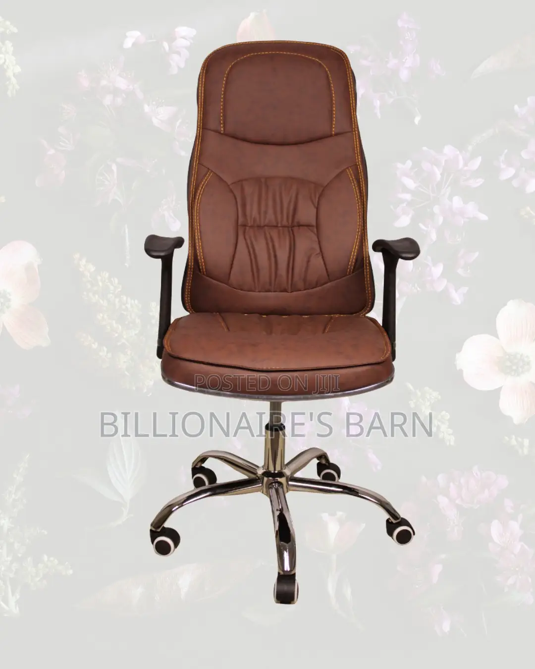 Executive Leather Chair• Comfort, Padded Arm Comfort