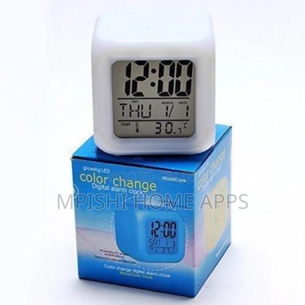 Color Changing Cube Led Alarm Clock - main view