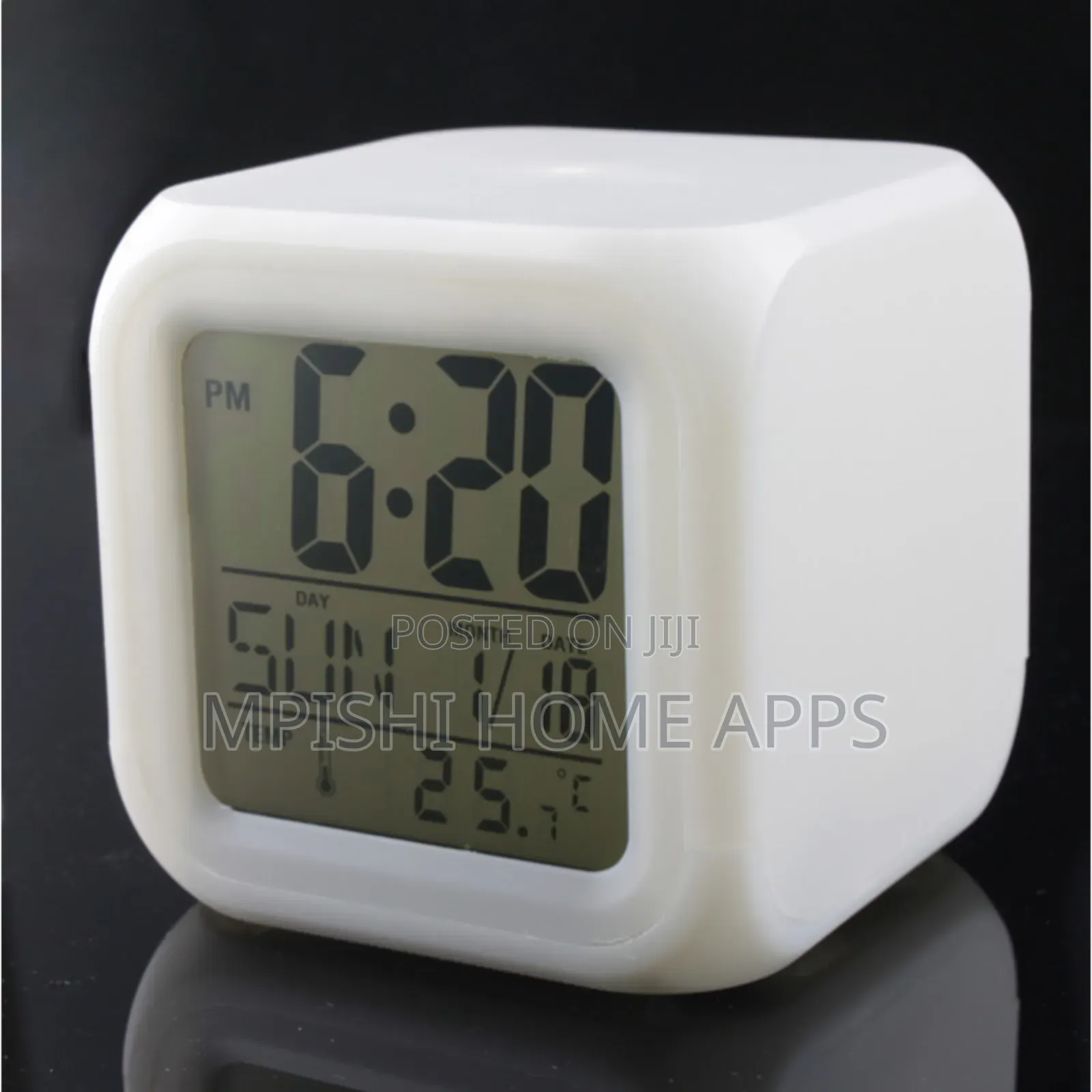 Color Changing Cube Led Alarm Clock
