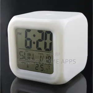 Color Changing Cube Led Alarm Clock