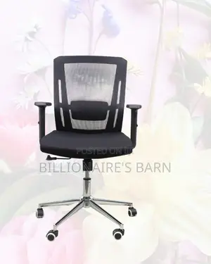 Barn Origin Mid-Back Chair Chrome Base — Support That Lasts