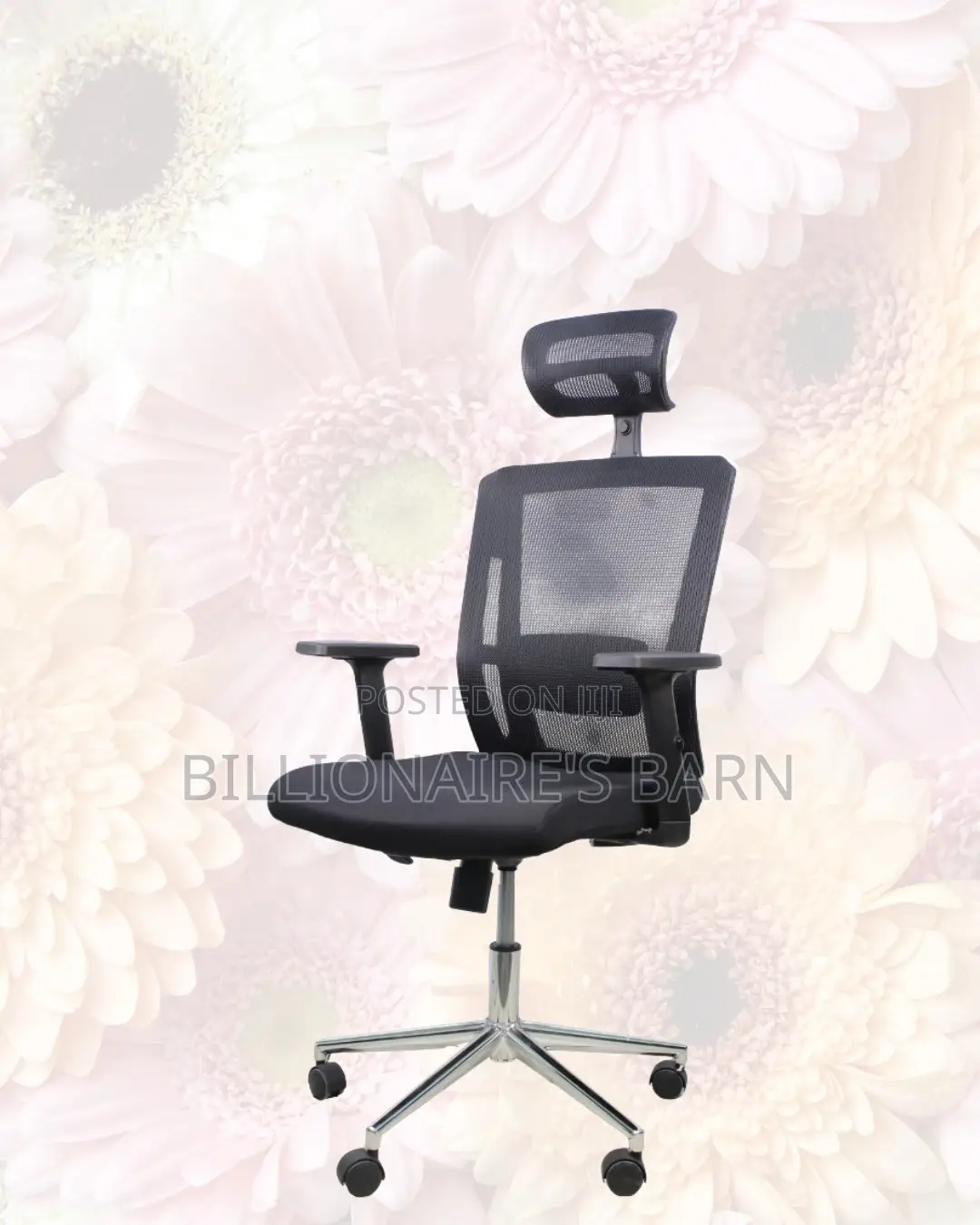 Black Ergonomic Mesh Chair — Comfort Meets Style, Cool Mesh Backrest