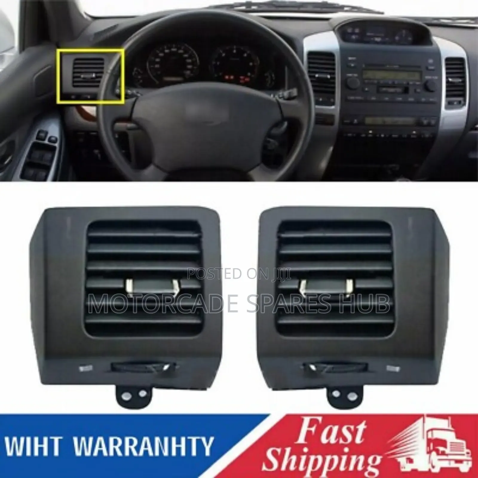 Toyota Landcruiser Prado J120 Dashboard Side Vent
