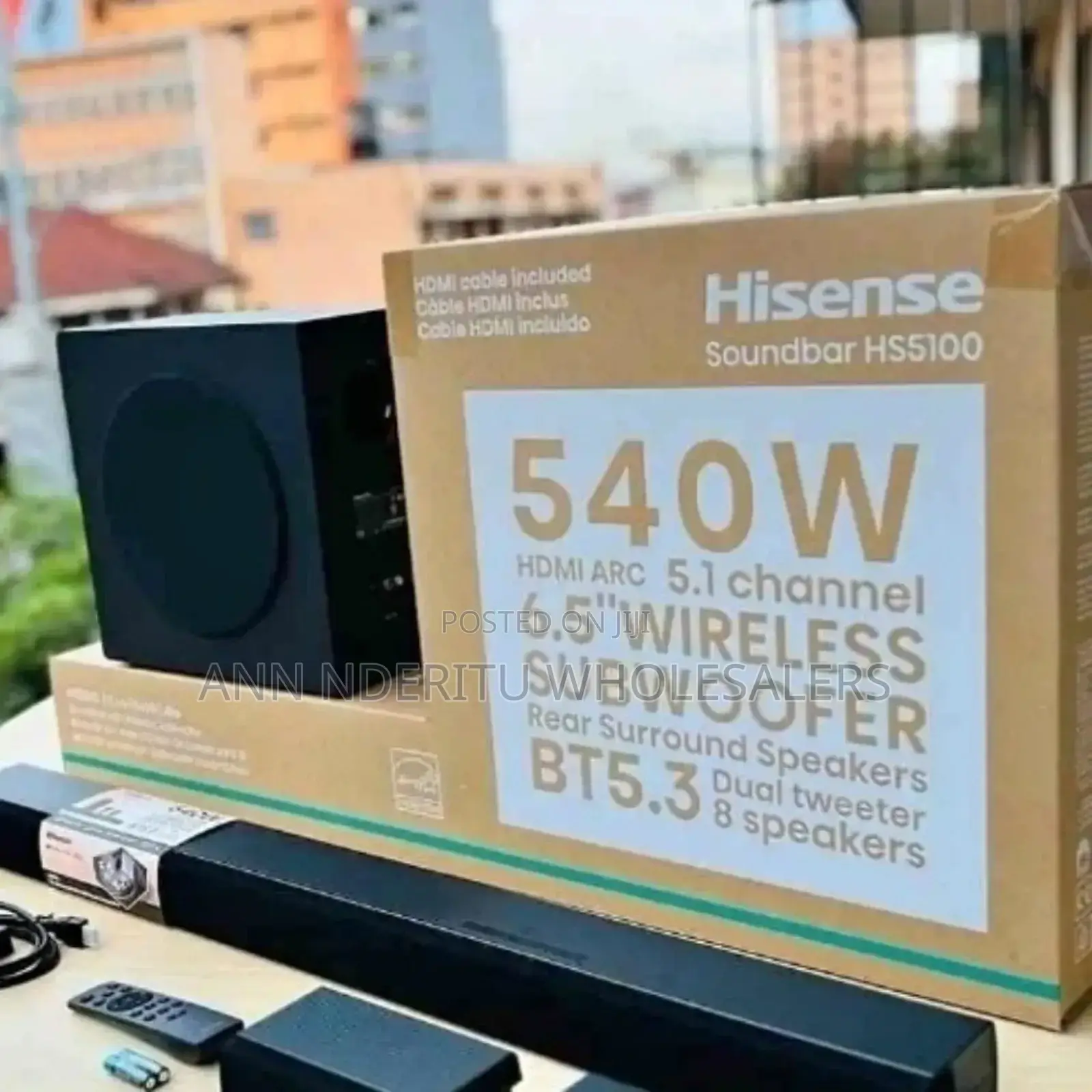 6.5 Wireless Subwoofer 540 Watts Hisense Soundbar Subwoofer