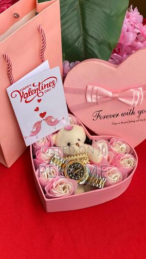 Valentines Gift Set With Watch and Bear/Doll - main view