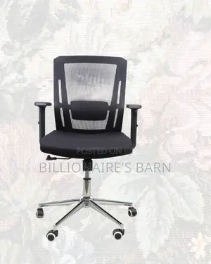 Barn Origin Mid-Back Chair | Executive Finish, Strong Chrome Base